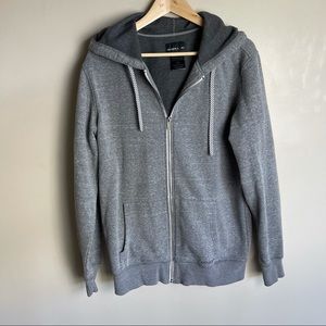 O’Neill Zip Up Hoodie in Marled Gray